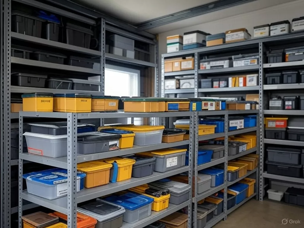 تنظيم مع رفوف تخزين متينة