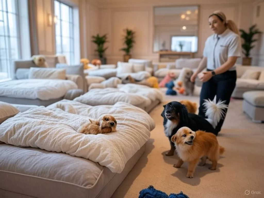 خدمة الإيواء الفاخرة للحيوانات الأليفة: دلل صديقك الفروي