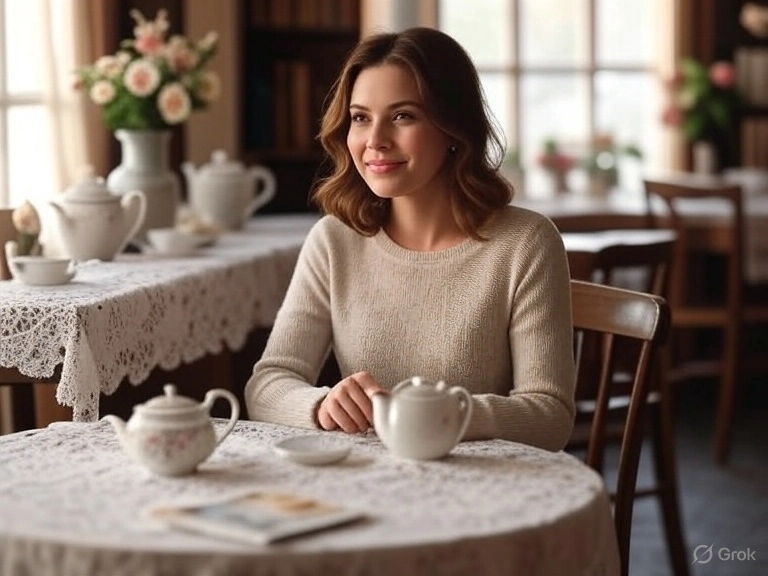 استرخِ في غرفة الشاي الساحرة لدينا